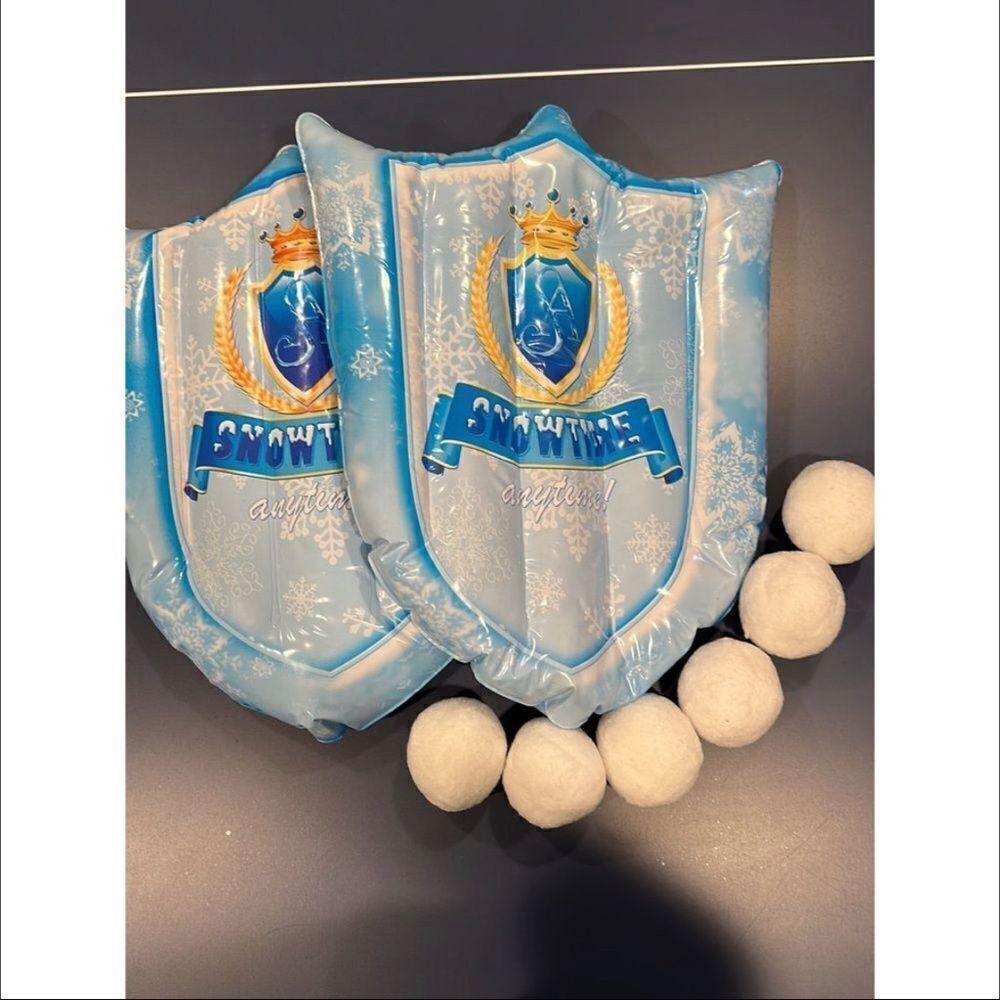 SNOWTIME ANYTIME SNOWBALLS AND SHIELD INDOOR SNOWBALL FIGHT GAME